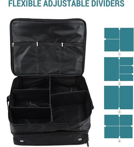 Golf Bag, Car Golf Storage Organizer,Organizer Golf Trunk,Organizer Multi Compartment with Handle,for Balls, Tees, Clothes,Gloves, Accessories in Saudi Arabia