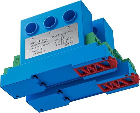 Current Sensor 0-5A 0-10A 0-25A 0-30A AC Current Transmitter 4-20mA 0-10V 0-5V RS485 Current Transducer Converter DC24V(AC 0-15A,Output 0-10mA) in Saudi Arabia