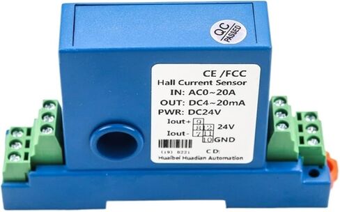 0-50A Transmitter 4-20ma إغلاق الإخراج Hole AC DC المحول الحالي 24VDC (0-5V الإخراج ، 0-150A فتحة DC_12MM) in Saudi Arabia