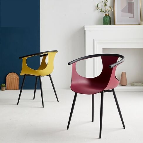 Office Chair Armrest Dining Chair Plastic Dining Chair Restaurant Nordic Makeup Chair Home Office Desk Chairs in Saudi Arabia
