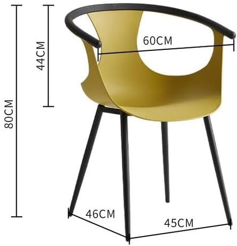 Office Chair Armrest Dining Chair Plastic Dining Chair Restaurant Nordic Makeup Chair Home Office Desk Chairs in Saudi Arabia
