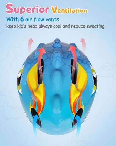 VICTGOAL Toddler Kids Bike Helmet Lightweight 3D Children Bicycle Helmet for Boys and Girls Age 3-8 for Multi-Sport Scooter Cycling Skating in Kuwait