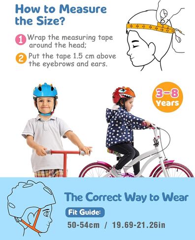 VICTGOAL Toddler Kids Bike Helmet Lightweight 3D Children Bicycle Helmet for Boys and Girls Age 3-8 for Multi-Sport Scooter Cycling Skating in Kuwait