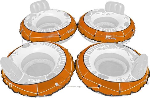 Bradley 4 Pack Heavy Duty River Tube Cover Only; Made in USA to fit River Run Tube; Compatible with Intex Inflatable River Run River Float Tube & Most 53" River Tubes in Saudi Arabia