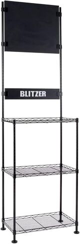 BLITZER BSD21-BK DART Stand ، نظام رف الصلب ، حجم الجسم: تقريبا. 79.6 × 24.0 × 14.2 بوصة (202 × 61 × 36 سم) ، بذور قائمة بذاتها ، تجميع سهلة ، حامل السهام ، ضابط كبير (قدم) للاستقرار ، in Saudi Arabia