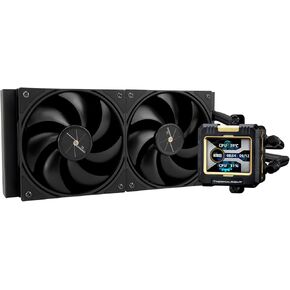 Thermalright FW360 Black ARGB BW CPU Water Cooler with 3 PWM Fans with 2000RPM,IPS LCD Screen with 320x240 Resolution,Liquid CPU Cooler with 2.4in LCD Display,CPU PC Aio Cooler for AM5/Intel LGA1851 in Saudi Arabia