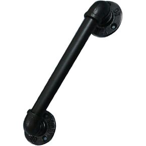 Stainless Steel Glass Door Push-Pull Handle Slidings Replacement with Hardware Accessories | Pull Push Door Knobs for Garage Shed Door Internal External Installation(60mm) (Chrome 100mm) in Saudi Arabia