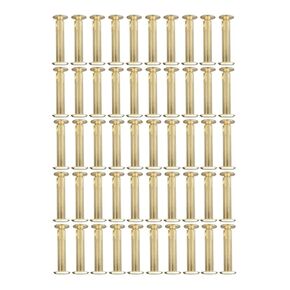 مسامير شيكاغو ， المسامير الجلدية ، 50pcs M5 مسامير الربط الذهبي حقيبة الحزام سكراب الدفوك بعد الأظافر مسامير الأزرار Snap Photo Bock in Kuwait