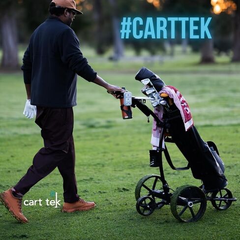 عربة دفع الجولف الكهربائية CART-TEK مع التحكم عن بعد ، ميزة الجيروسكوب ، سهلة طي ، إطار من الألومنيوم القوي ، محركات هادئة مزدوجة ، 10.4 AH بطارية ليثيوم أيون ، عربة دفع كهربائية سهلة الاستخدام هي 1500-V3 in Saudi Arabia