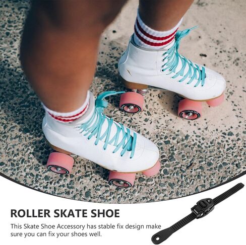 Mipcase 2 Sets Roller Skate Strap, Replacemen Inline Roller Skate Buckle Strap with Screws Nuts Linline Roller Skate Energy Straps for Men Women in Saudi Arabia