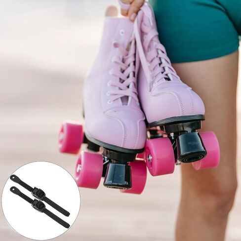 Mipcase 2 Sets Roller Skate Strap, Replacemen Inline Roller Skate Buckle Strap with Screws Nuts Linline Roller Skate Energy Straps for Men Women in Saudi Arabia