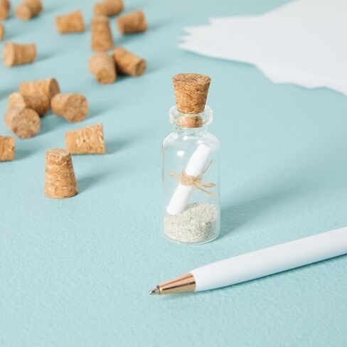 مقابس Juvale 100 Pack Mini Cork - 0.4 × 0.3 × 0.5 بوصة - سدادات الفلين مدببة لأنابيب الاختبار ، وزجاجات صغيرة ، للحرف اليدوية ، وزجاجات الجرعة وموزعات التوابل in Saudi Arabia