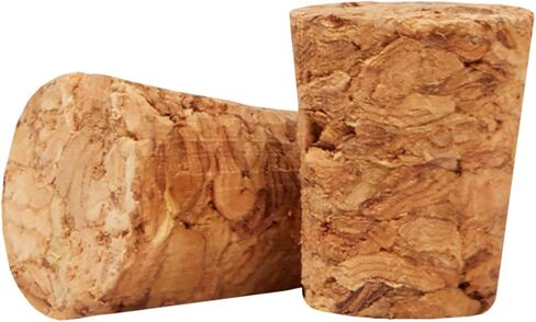 مقابس Juvale 100 Pack Mini Cork - 0.4 × 0.3 × 0.5 بوصة - سدادات الفلين مدببة لأنابيب الاختبار ، وزجاجات صغيرة ، للحرف اليدوية ، وزجاجات الجرعة وموزعات التوابل in Saudi Arabia