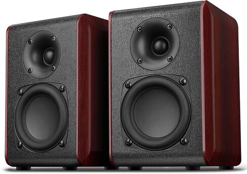 Saiyin Passive Bookshelf Speakers, 2-Way Passive Speakers, 3.5" Woofer & Silk Horn Tweeter, 60Hz Bass for Home/Office/Theater Pair (Needs Amplifier or Receiver to Operate) in Kuwait