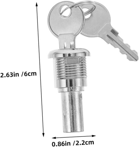 2 مجموعات استبدال لآلات البيع أسطوانة قفل المعادن للوجبات الخفيفة الصودا ومصوفي الحلوى للآلات ووحدات بيع العملة المعدنية in Kuwait
