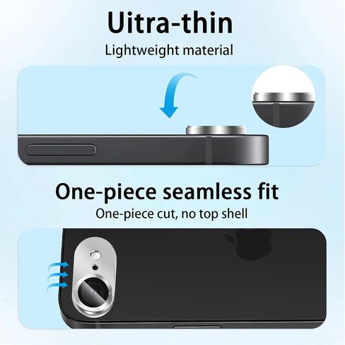 (3 Pack) Camera Lens Protector for iPhone 16e, Anti Scratch, Bubble Free,Tempered Glass Screen Protecto in Kuwait