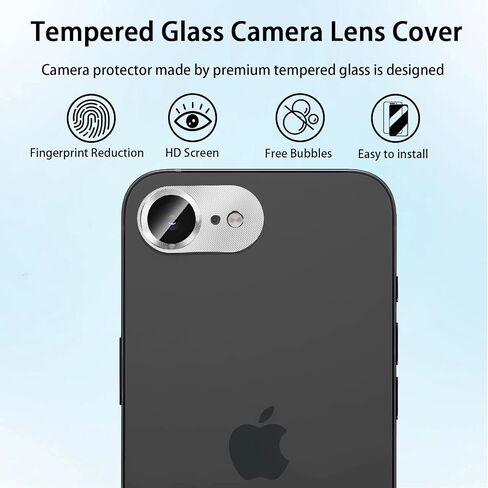 (3 Pack) Camera Lens Protector for iPhone 16e, Anti Scratch, Bubble Free,Tempered Glass Screen Protecto in Kuwait