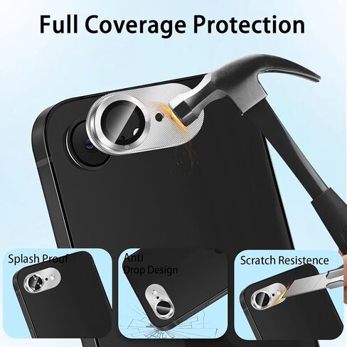(3 Pack) Camera Lens Protector for iPhone 16e, Anti Scratch, Bubble Free,Tempered Glass Screen Protecto in Kuwait