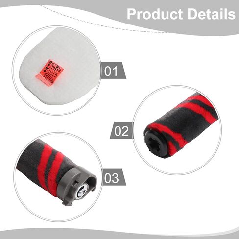 تناسب Shark IZ862H ، IZ562H ، UZ565H ، IZ540H ، IZ840 ، IZ800 XPSMFIZ700 XFFKIZ700 for Cordless Pro Cleaner ، 4pcs استبدال Kits ، بما في ذلك الفرشاة الرئيسية ، فلتر ، مرشحات من القطن. in Saudi Arabia