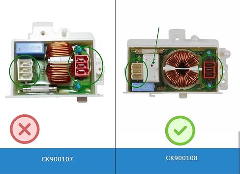 Glob Pro Solutions 6201EC1006AQ متوافق مع LG Kenmore Noisewasher Noise Filter Fits Old ، 6201EC1006E 6201EC1006L 6201EC1006 ، 6201EC1006T in Saudi Arabia