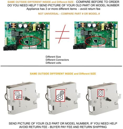 Glob Pro Solutions 6201EC1006AQ متوافق مع LG Kenmore Noisewasher Noise Filter Fits Old ، 6201EC1006E 6201EC1006L 6201EC1006 ، 6201EC1006T in Saudi Arabia