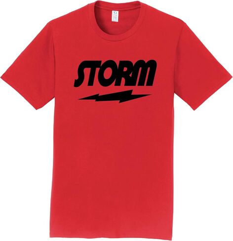 Logo Infusion T -Shirt 100 ٪ Cotton - Storm Bowling - Black Storm Logo - Design 00BC (XL) in Saudi Arabia