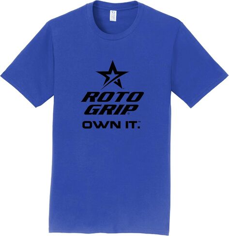 Logo Infusion Blue T -Shirt 100 ٪ Cotton - Roto Grip Bowling - Black Roto Grip Logo - Design 00as in Saudi Arabia