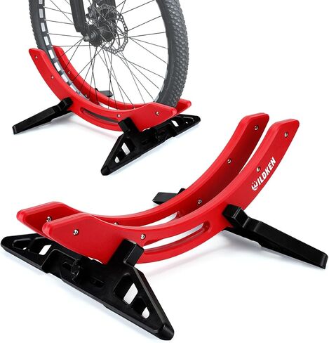 WILDKEN Bike Stand, Bike Stand Floor for Home/Garage Adjustable Bicycle Stand Bike Parking Rack Fit Road, Mountain, MTB, BMX, E-bike, Scooter, Fat Tire Bikes in Kuwait
