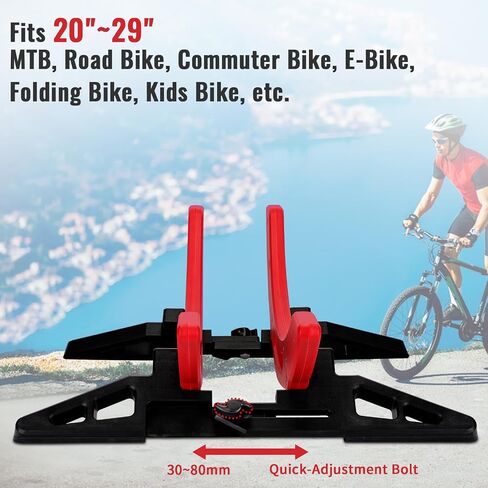 WILDKEN Bike Stand, Bike Stand Floor for Home/Garage Adjustable Bicycle Stand Bike Parking Rack Fit Road, Mountain, MTB, BMX, E-bike, Scooter, Fat Tire Bikes in Kuwait