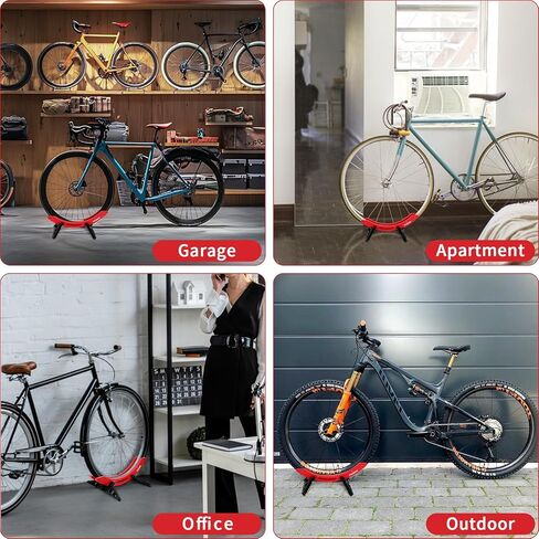 WILDKEN Bike Stand, Bike Stand Floor for Home/Garage Adjustable Bicycle Stand Bike Parking Rack Fit Road, Mountain, MTB, BMX, E-bike, Scooter, Fat Tire Bikes in Kuwait