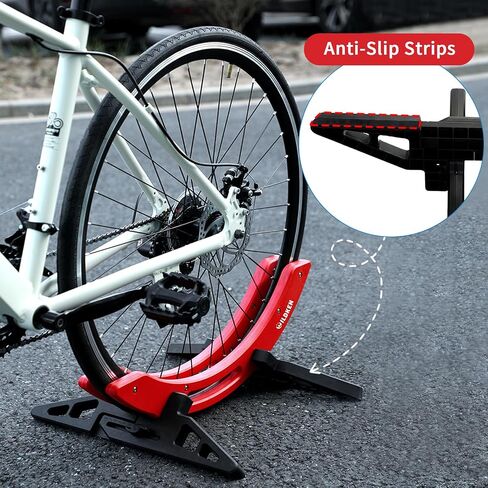 WILDKEN Bike Stand, Bike Stand Floor for Home/Garage Adjustable Bicycle Stand Bike Parking Rack Fit Road, Mountain, MTB, BMX, E-bike, Scooter, Fat Tire Bikes in Kuwait