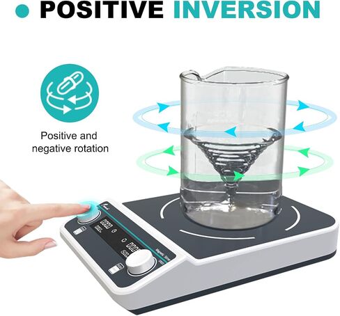 JOANLAB Digital Large Magnetic Stirrer Plate 15L Laboratory High Capacity Magnetic Stir Plate Mixer 50-1500rpm w/Timming Lab Stirrer in Kuwait
