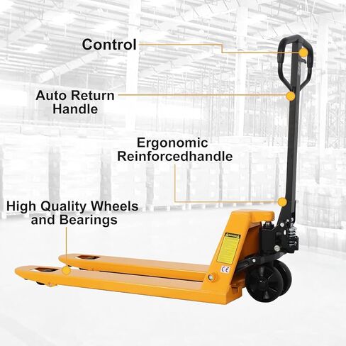 APOLLO Hand Pallet Jack 5500lbs Capacity Integrated Pump Manual Pallet Truck 21" W x 48" L Fork Size Pallet Jacks in Kuwait