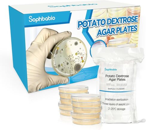 Potato Dextrose Agar(PDA) Plates for Mushroom Cultivation, Mold Detection 10 Pack, and Science Projects – Pre-Poured Petri Dishes in Kuwait