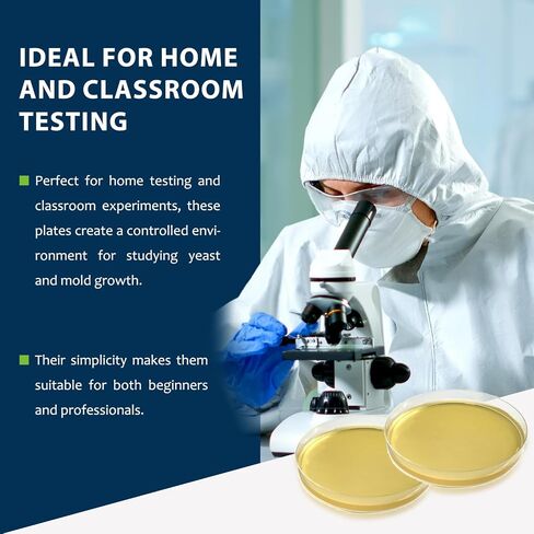 Potato Dextrose Agar(PDA) Plates for Mushroom Cultivation, Mold Detection 10 Pack, and Science Projects – Pre-Poured Petri Dishes in Kuwait