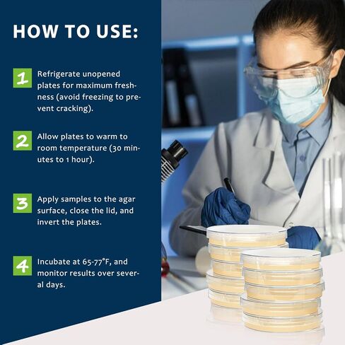 Potato Dextrose Agar(PDA) Plates for Mushroom Cultivation, Mold Detection 10 Pack, and Science Projects – Pre-Poured Petri Dishes in Kuwait