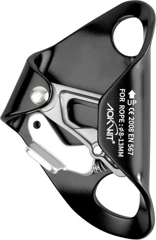 Chest Ascender Tree Climbing Gear Rope Grab High-Strength Aluminum Alloy Rappelling Equipment CE Certified for Rock Climbing Rescue Aerial Work Mountaineering Caving Arborist Work 8-13mm Ropes in Saudi Arabia