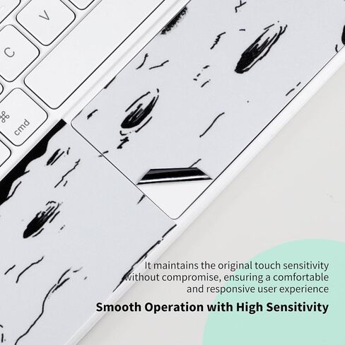IMMOENUC Protective Skin Sticker for 2025 iPad Air M3 (A3266/A3267) 11-inch Magic Keyboard 3-Side ull Coverage Protective Vinyl Decals Self-Adhesive,Pre-Cut (Top/Bottom/Keyboard Panel)（White） in Kuwait