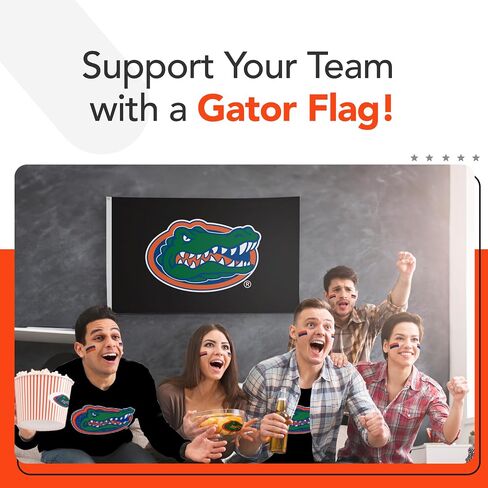 Florida Gators 3' x 5' College Sports Printed Flag - NCAA Licensed - Nylon - School Banner (Black) in Saudi Arabia