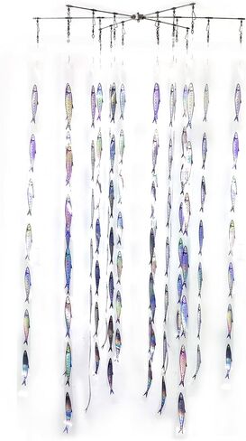 Rigged Teaser Strips, Game Fishing Dredge Teaser, Sardin Ribbon Strip Set 4/6 with 7 Sardine Fish Each in Saudi Arabia