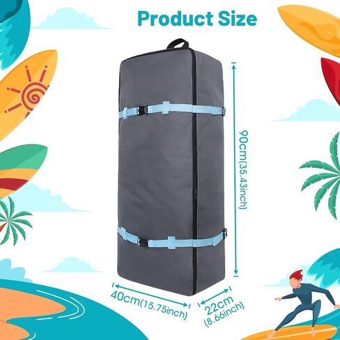90L PADDLE BOARD BACKPACK ، حقيبة تخزين سفر مجداف قابلة للتنفيذ ، حقيبة كتف محفوظة للوقوف ، ركوب الأمواج الرياضية المائية في الهواء الطلق in Kuwait