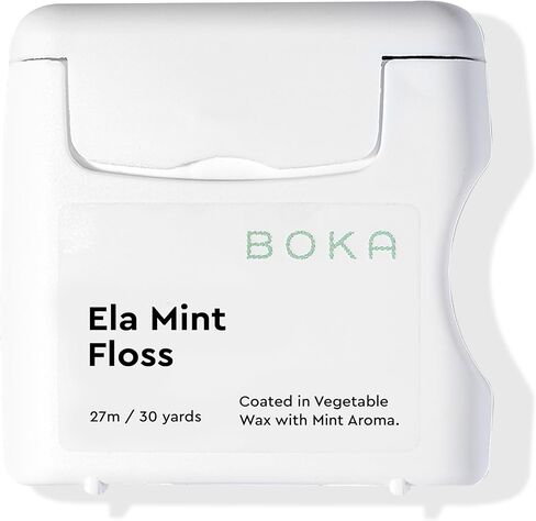 بوكا Ela Mint Loved Dental Lwoss ، مصنوعة من شمع الخضروات النباتية ، خالية من Teflon ، 30 ياردة من خيط الشمع (حزمة 1) in Kuwait