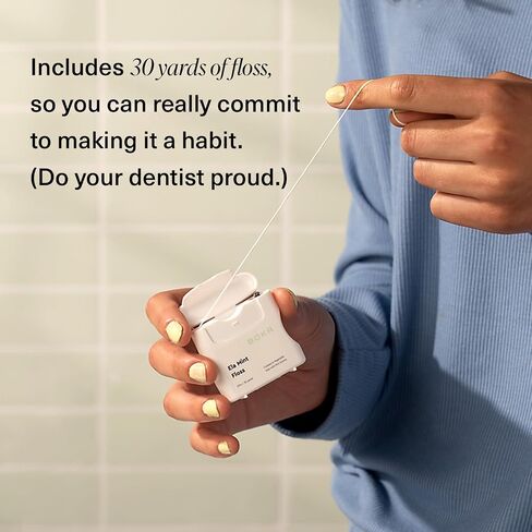 بوكا Ela Mint Loved Dental Lwoss ، مصنوعة من شمع الخضروات النباتية ، خالية من Teflon ، 30 ياردة من خيط الشمع (حزمة 1) in Kuwait
