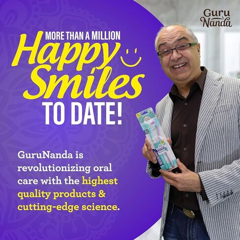 GuruNanda Butter On Gums Toothbrush, ADA Accepted, With 8000+ Ultra Soft Softex Bristles for Sensitive & Receding Gums, Perfect for Whiter Teeth, 6 Ct in Saudi Arabia