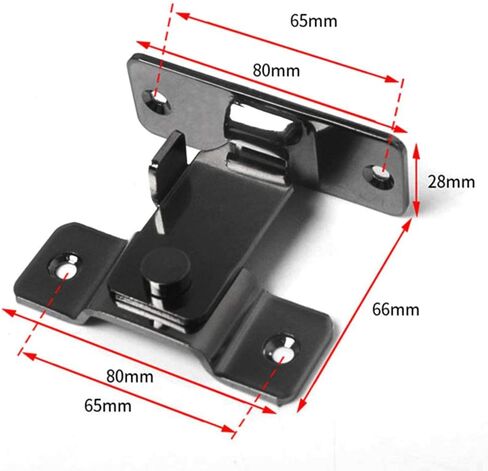 قفل باب الترباس الشريحة HASP ، البوابة الترباس ، 2pcs 90 زاوية اليمنى باب الباب المزلاج Hasp فتحة شريحة الباب الترباس بوابة بوابة باب المزلاج براغي المزلاج المنحني in Kuwait