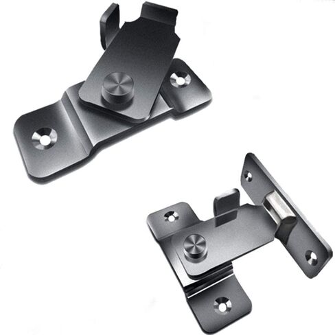 قفل باب الترباس الشريحة HASP ، البوابة الترباس ، 2pcs 90 زاوية اليمنى باب الباب المزلاج Hasp فتحة شريحة الباب الترباس بوابة بوابة باب المزلاج براغي المزلاج المنحني in Kuwait