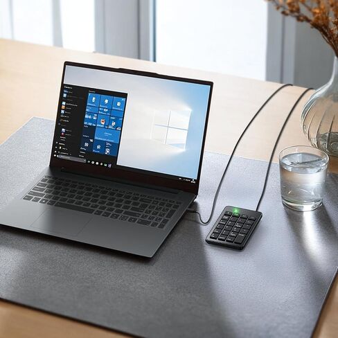 CBUS Wired USB-A Numeric Keypad for Laptop, 23 Keys Numpad Keyboard with Tab, Home, Email & Calculator Keys, 5ft Cable, Small and Lightweight Design in Saudi Arabia