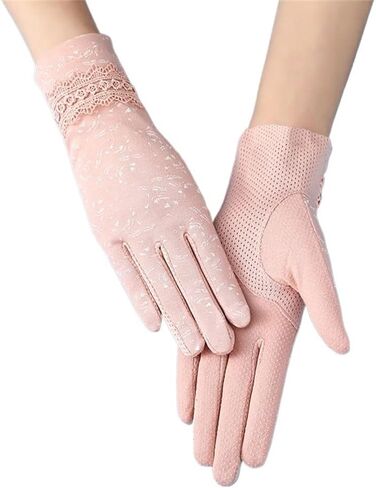 Sun protection gloves, women's short sunshade, spring and autumn touch screen gloves in Saudi Arabia