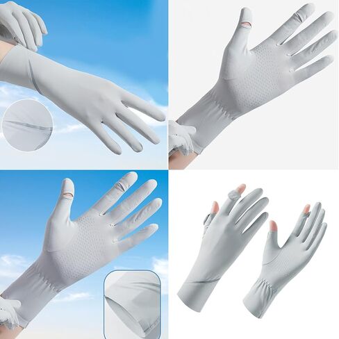 1pair Women Sun Protecting Mittens Touchscreens Gloves Breathable Outdoor Gloves for Daily Use in Saudi Arabia