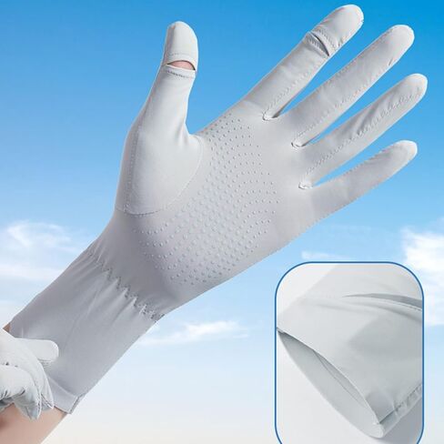 1pair Women Sun Protecting Mittens Touchscreens Gloves Breathable Outdoor Gloves for Daily Use in Saudi Arabia